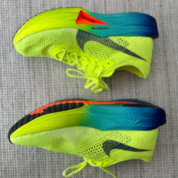 Men's Sz 8 Nike Vaporfly 3 Road Racing Shoes Volt/Scream Green/Barely Volt/Black - Picture 6 of 12